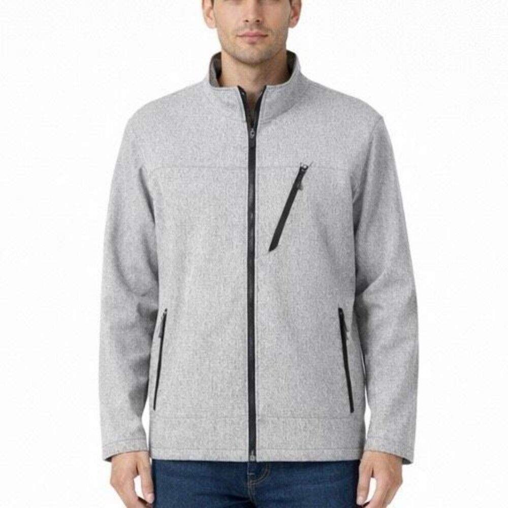 Champion soft shell grey windbreaker full zip jacket size XL